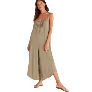 Z Supply Flared Jumpsuit in Sage Green